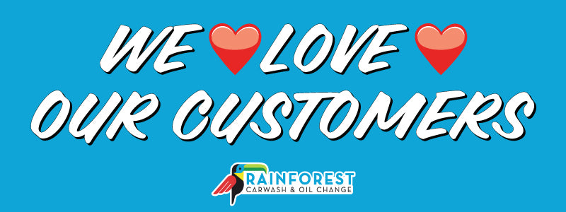 We Love Our Customers Banner