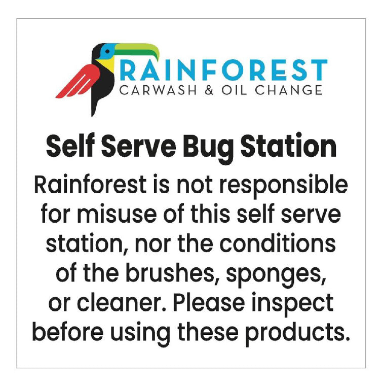 Self Serve Bug Station Decal