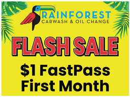 Flash Sale $1 FastPass 10mm Coroplast Sign