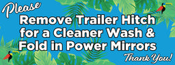 Remove Trailer Hitch Banner